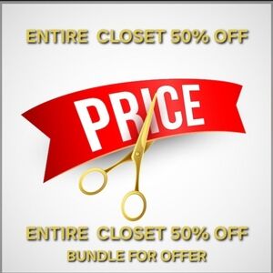 50% OFF ENTIRE CLOSET☆☆ ♡♡♡EVERYTHING♡♡♡☆☆ BUNDLE FOR OFFER☆☆